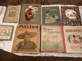 8 ANTIKE KINDER BÜCHER