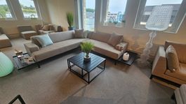 Glamour Lounge Ausstellungsmodel Sunbrella taupe 3x3m