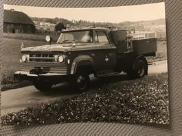 2 Photos MOWAG Feuerwehrfahrzeug Feuerwehr Wettingen