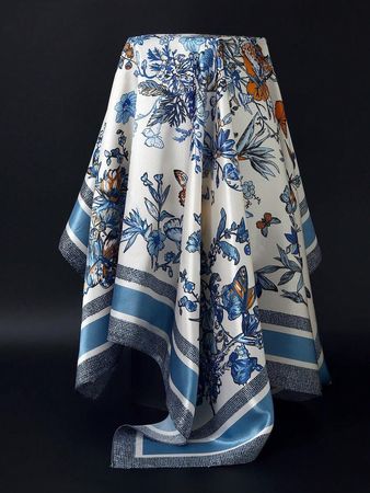 Elegante Foulard Bleu