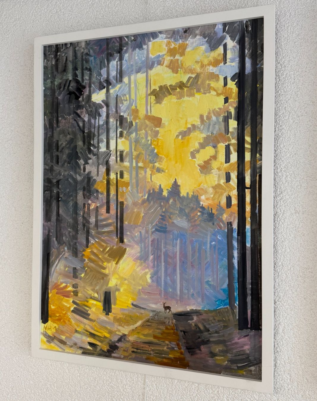 Dipinti: Martin Herzig -  Ölbild Waldlandschaft – Usato da Oensingen venduto da Faebu_00 2