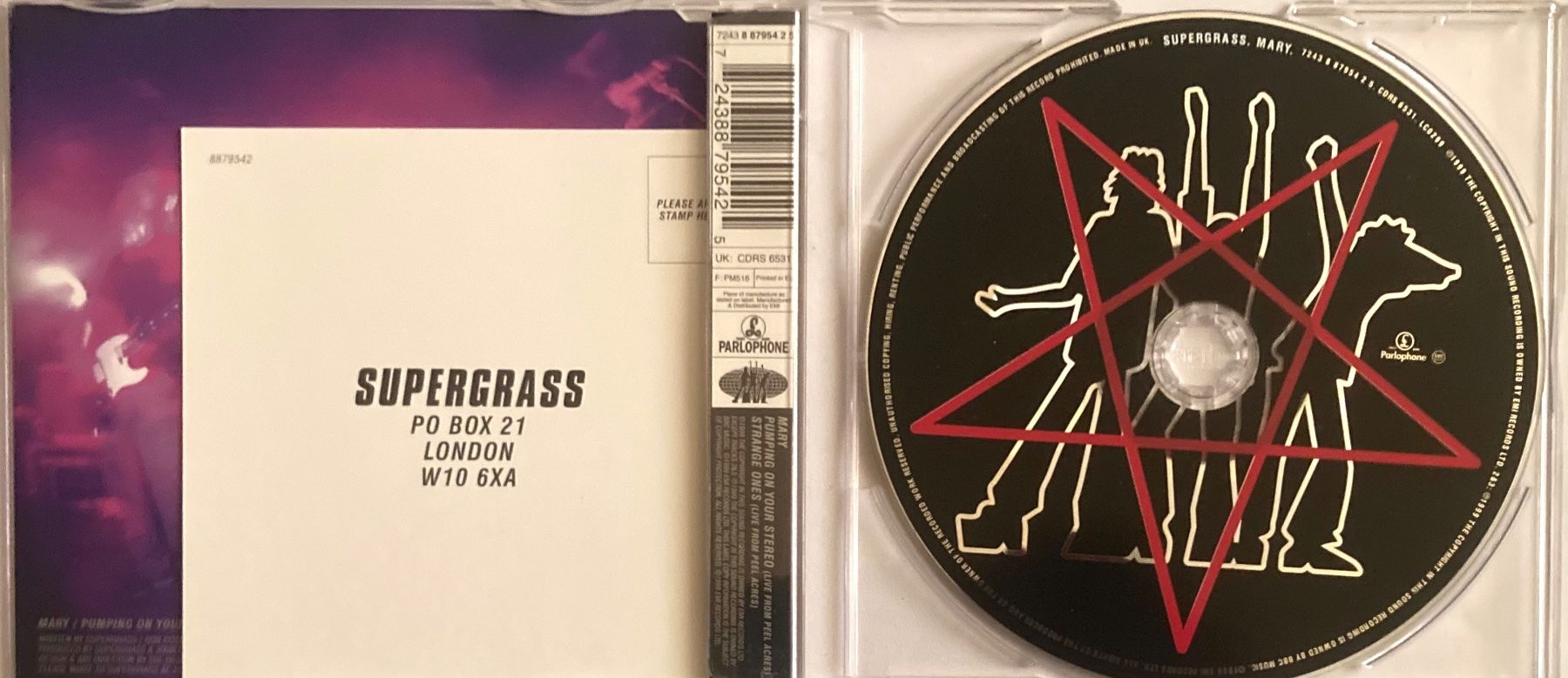 CDs: SUPERGRASS - MARY – D'occasion à Poliez-Pittet par Newtown-Records 1