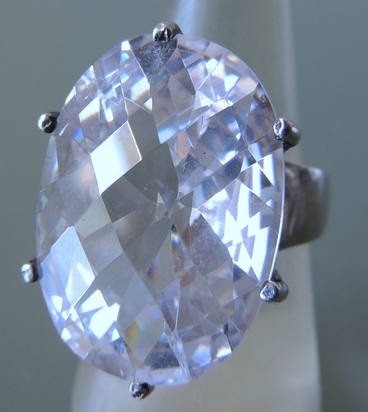Anelli: Silber 925 Zirkonia Statement Fingerring Gr. 56 – Usato da Waldenburg venduto da schaller707 1