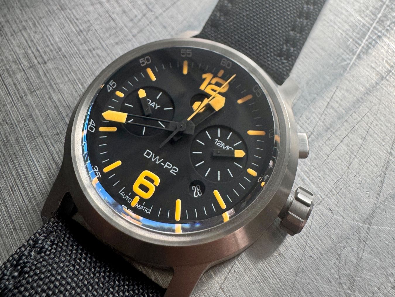 Uhren: DUZU DW-P2 Stealth Fighter • 42mm • brushed titanium case – Gebraucht aus Bern von SMNSCHTZ
