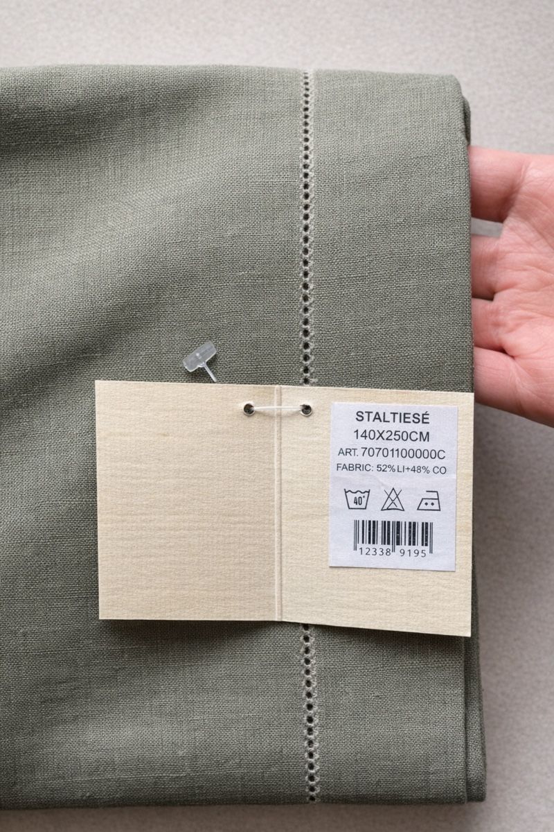 Altra biancheria da tavola: Natural Linen Tablecloth - 140x250cm -new – Nuovo e nell'imballaggio originale da Corsier GE venduto da Arca_ReLife 2