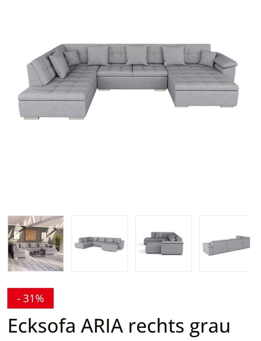 Gonser Divani: Sofa Stoff grau – Usato da Lyss venduto da yan_zq9y 1