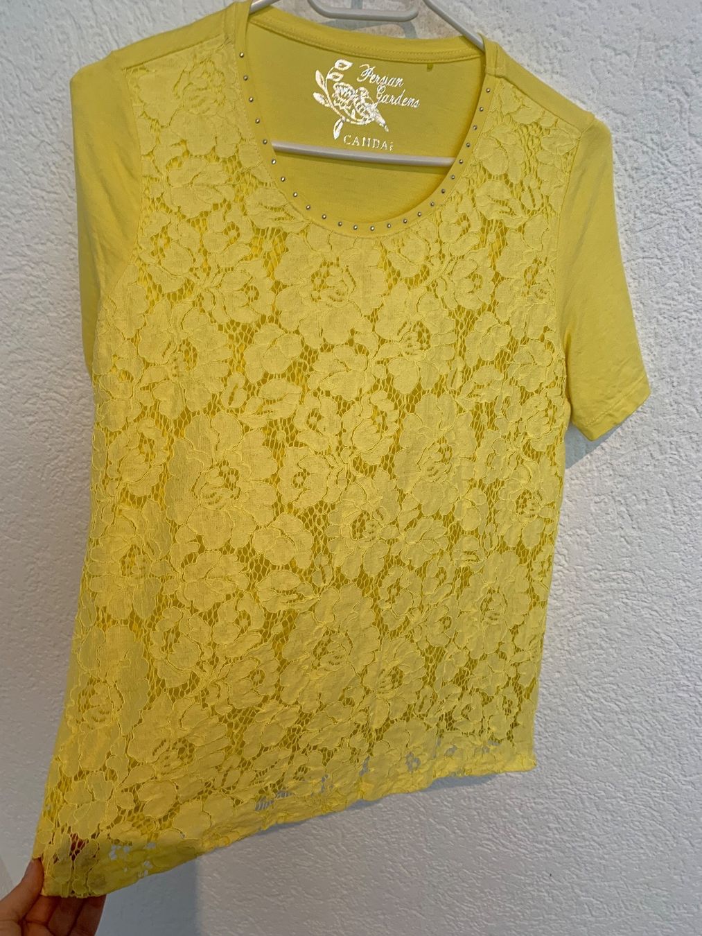 C&A T-Shirts: Canda C&A Shirt gelb Spitze Gr. S – Gebraucht aus Fislisbach von KolibriSecondhand 5