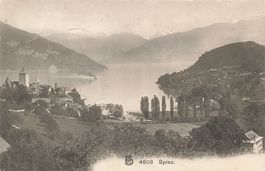 Spiez Thunersee gelaufen 1907