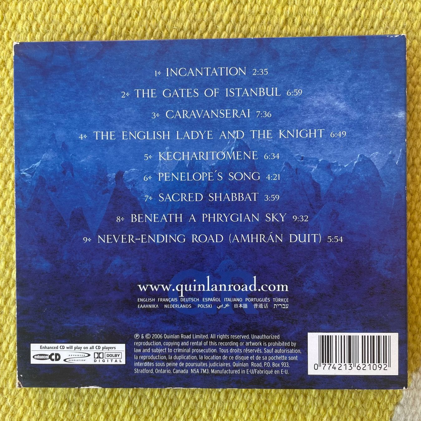 CDs: LOREENA MCKENNITT-AN ANCIENT MUSE (DIGIPACK) – Gebraucht aus Rorschacherberg von CD-Roli 1