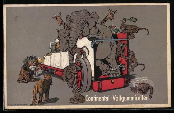 Cartoline postali: Lastkraftwagen transportiert einen Elefa – Usato da Berlin venduto da bartko-reher