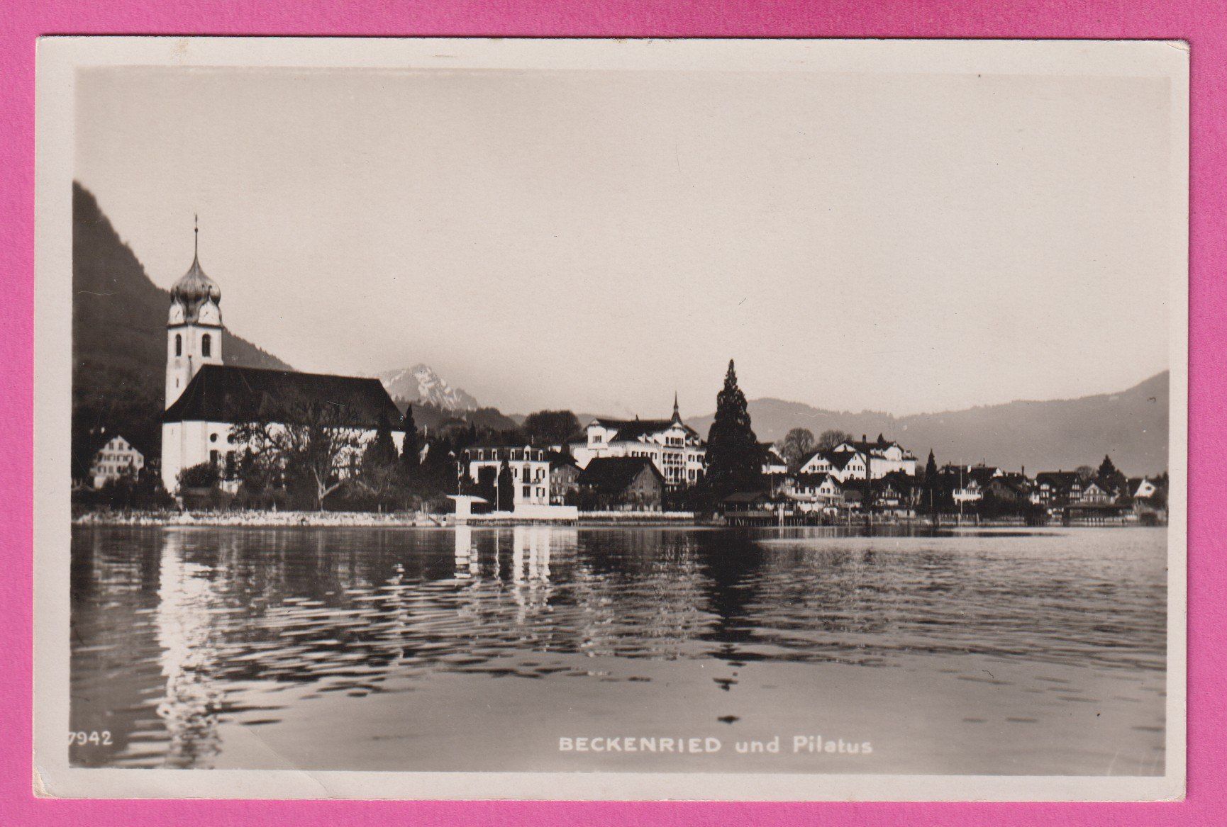 Cartoline postali: Beckenried und Pilatus – Usato da Einsiedeln venduto da dillie