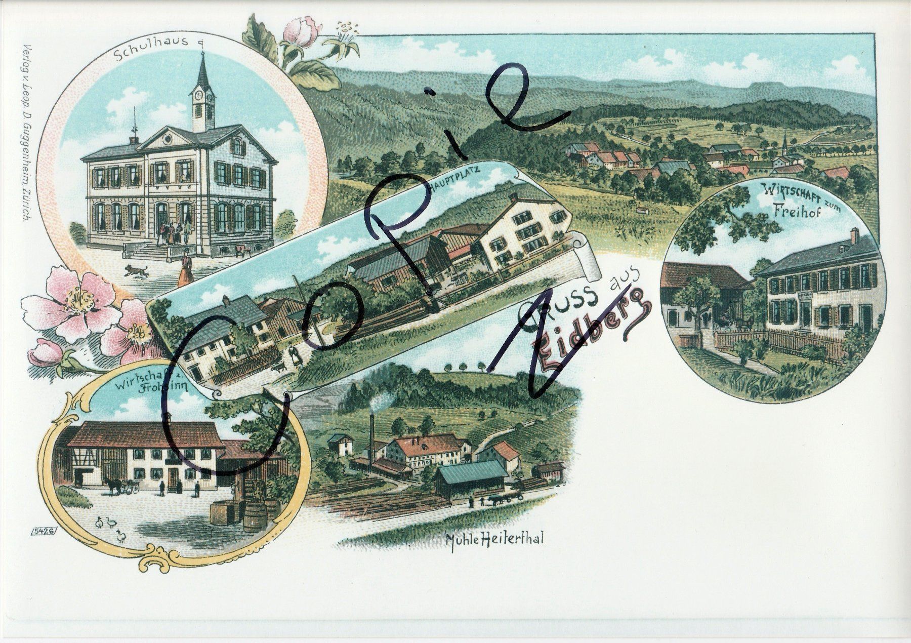 Cartoline postali: Gruss aus Eidberg - (um 1900) – Usato da Fällanden venduto da Blausegelfliege