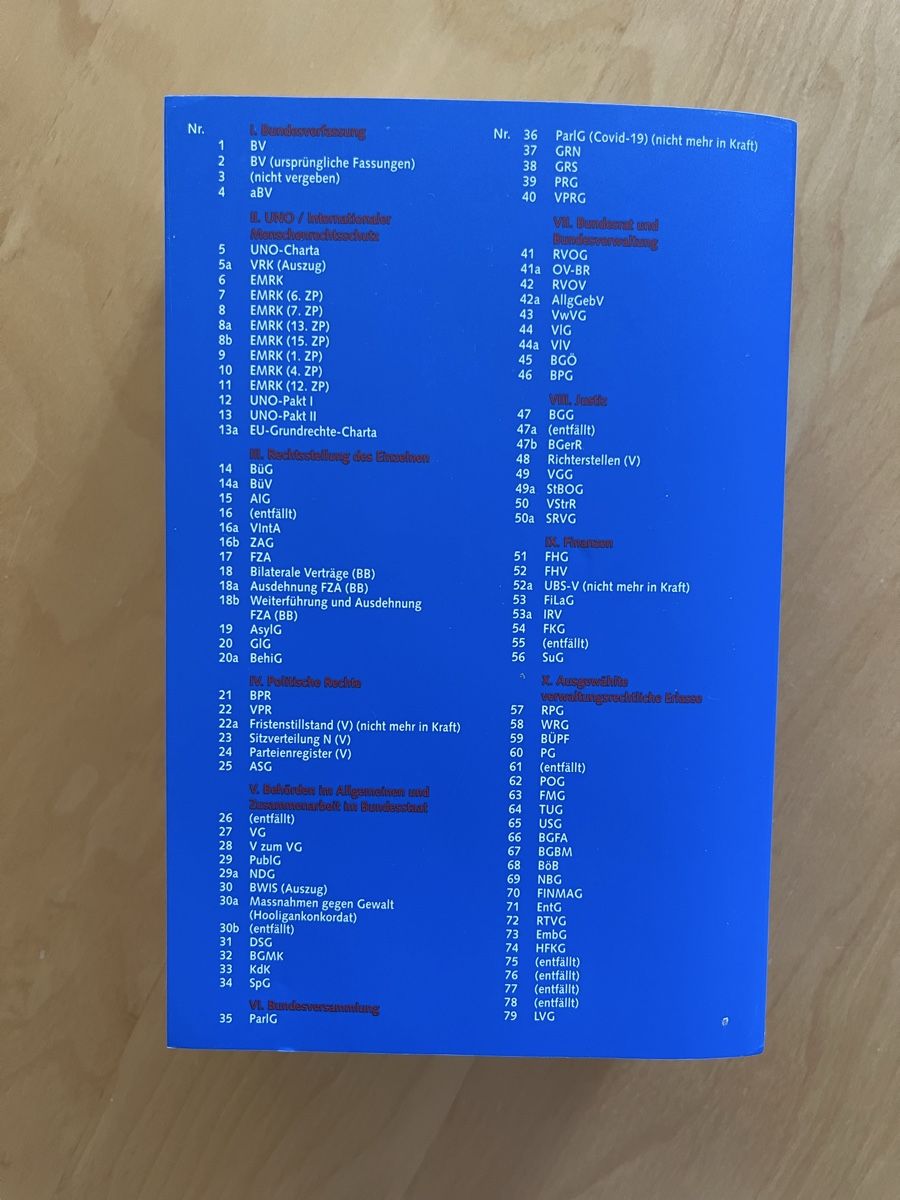 Libri: Textausgabe Öffentliches Recht – Nuovo (secondo la descrizione) da Zürich venduto da vitaminsandbalaclava 1