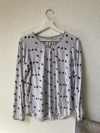 Damen Bluse von Naketano, Grösse M, Vogelmuster
