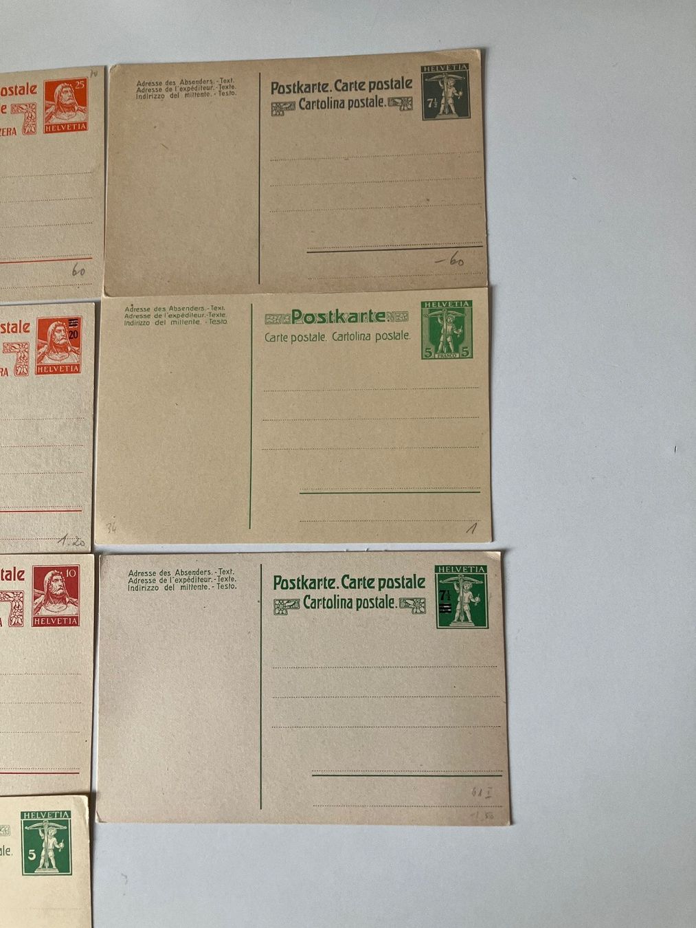 Tutti i francobolli: 10 verschiedene alte Postkarten ** ungelaufen – Usato da Baar venduto da Ramona10 2