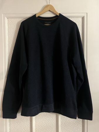 Pull Abercrombie & Fitch, taille XL, bleu foncé