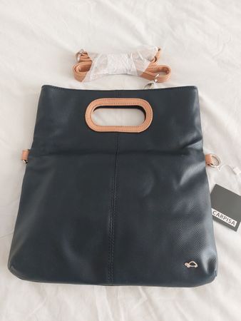 Carpisa Handtasche Clutch Navy Blau Leder-Look