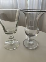 Paire de verres à Absinthe anciens soufflés main - fin 180