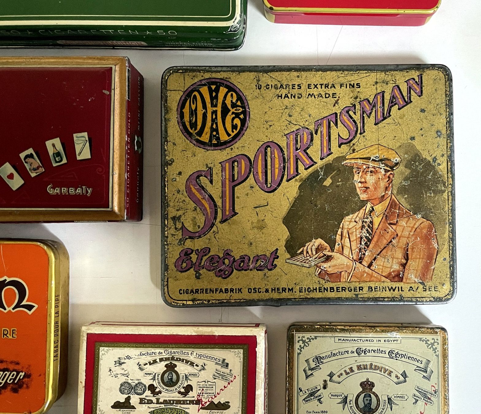 Barattoli: 16 alte Cigarettendosen aus Blech & Pappe – Usato da Savagnier venduto da Ne2065 4