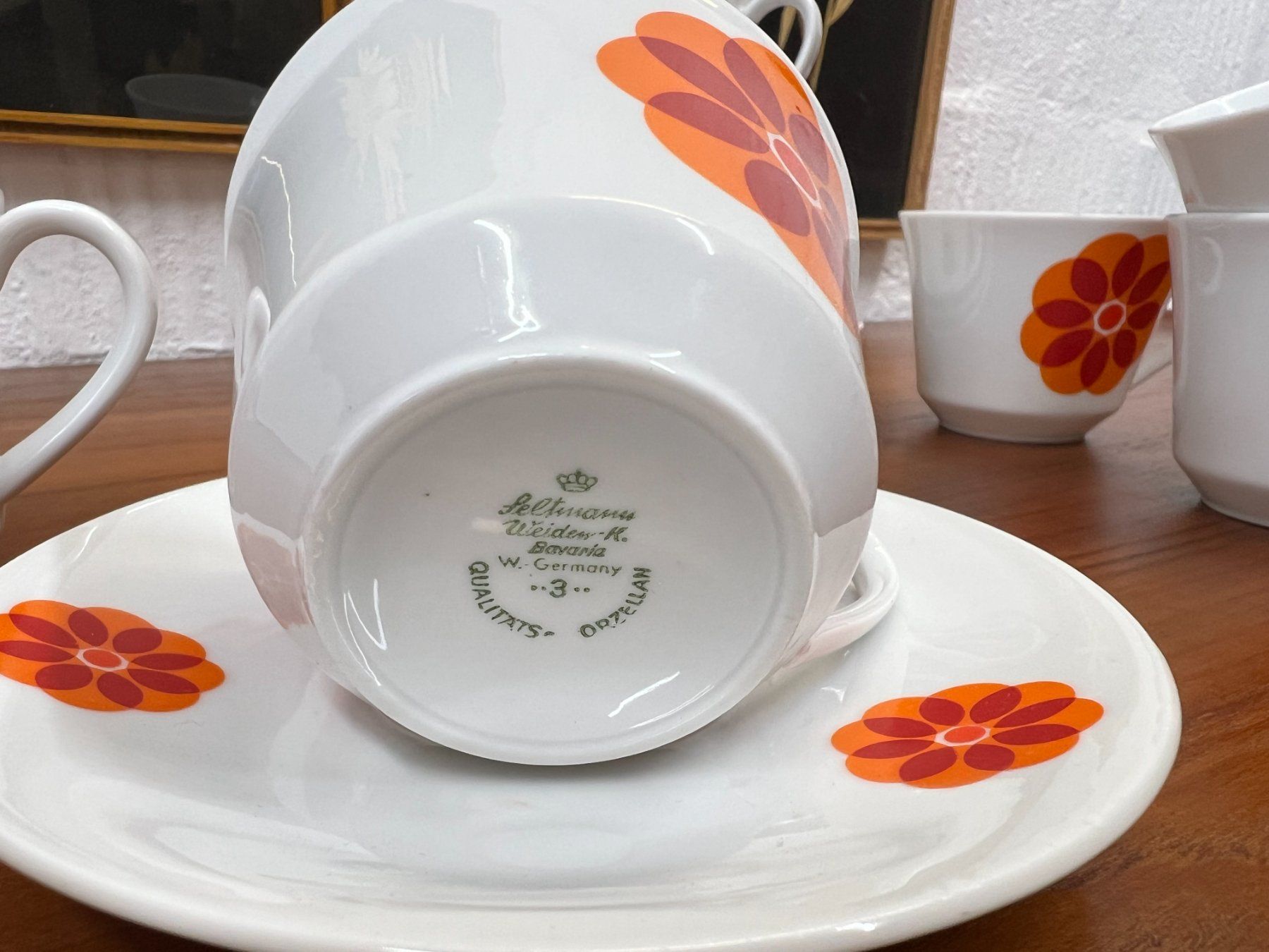 Seltmann Set di piatti: Retro 70s Kaffeservice - Seltmann Weiden Bavaria – Usato da Walzenhausen venduto da stilvollwohnen 7
