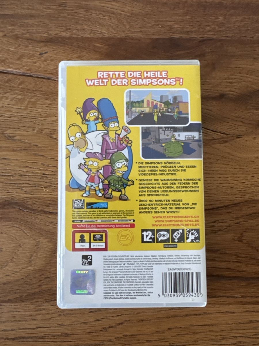 Jeux: PSP Die Simpsons Das Spiel – D'occasion à Lenzburg par eyworld 2