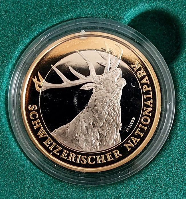 Tutti le monete: 10 Franken 2009 pp Rothirsch Box – Nuovo (secondo la descrizione) da Arch venduto da moneyswiss 1