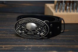 Ceinture avec boucle Harley-Davidson Skull J211