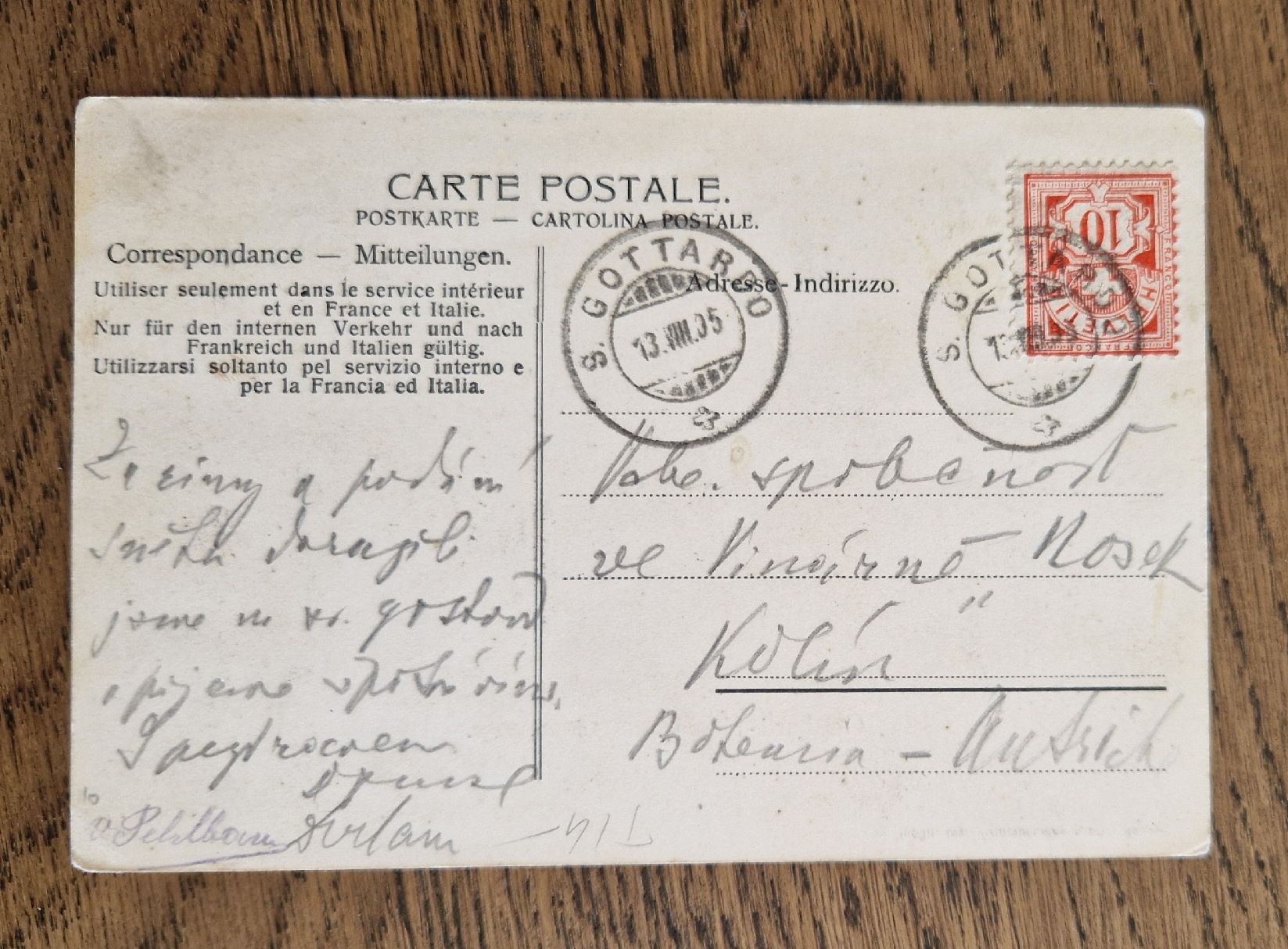 Cartoline postali: Gotthard-Hospiz 1905 – Usato da Ebikon venduto da Donar50 1