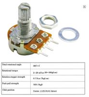 5Stk WH148 3Pin lineare Potentiometer 1kOhm B1K NEU