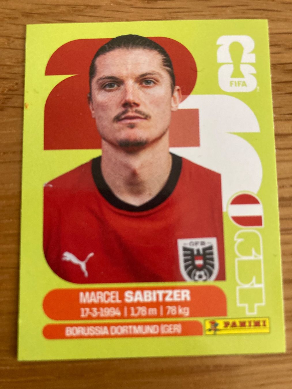 Panini Sammelbilder & Trading cards: WM Sticker AUT 11 – Neu (gemäss Beschreibung) aus Winterthur von Whitefish