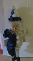 Puppe Clown sitzend auf Schaukel Dekoration Figur vintage
