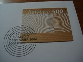 FDC Holzmarke 2004, ungelaufen