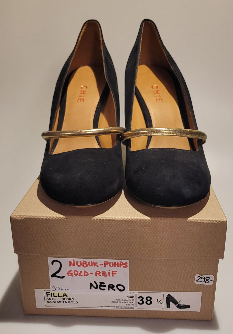 Damenschuhe: Damenschuhe Pumps echt Leder Grösse 38.5 Chie – Neu und originalverpackt aus Oberuzwil von aseinkaufswelt
