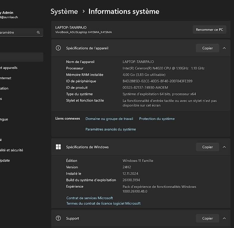Notebook: Asus VivoBook X415MA 14" – Usato da Chavannes-près-Renens venduto da andrved 4