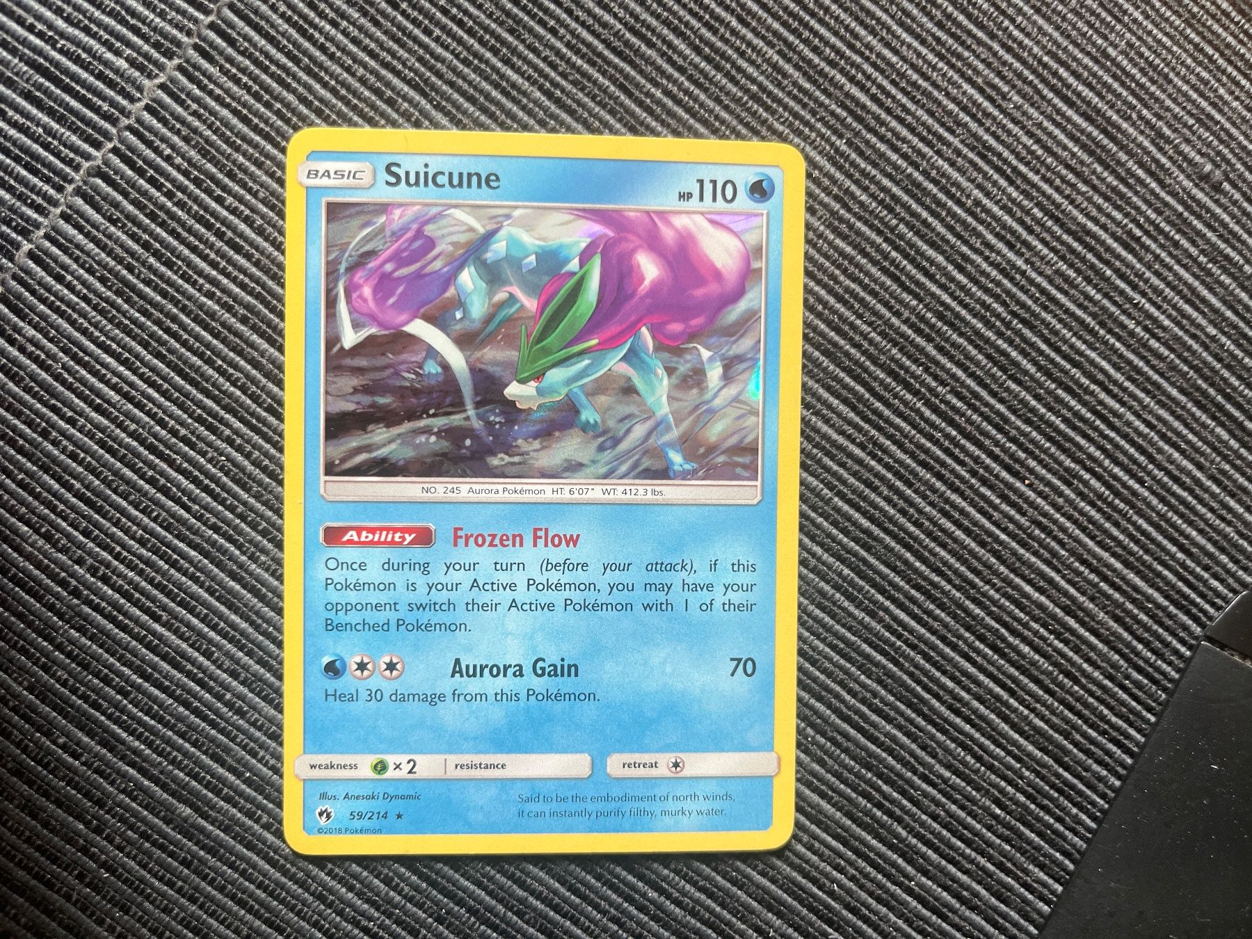 Pokémon Sammelbilder & Trading cards: Pokemon Suicune Holo Lost Thunder Near Mint – Neu (gemäss Beschreibung) aus Wabern von Collectfun