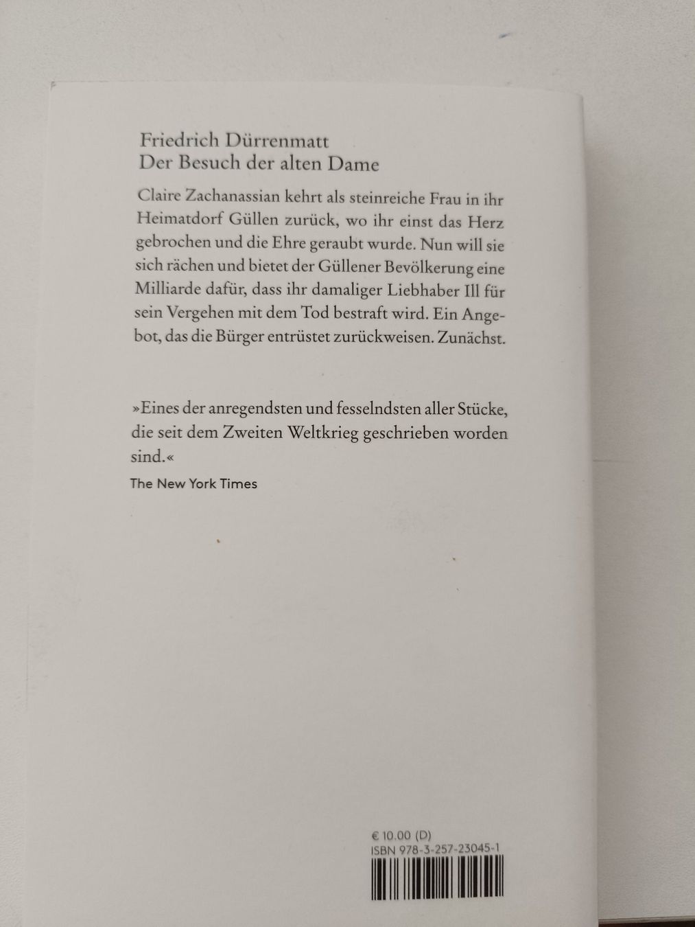 Bücher: Dürrenmatt-Der Besuch der alten Dame – Neu (gemäss Beschreibung) aus Möriken AG von Brigitte111 1