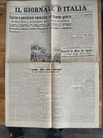 Antico Quotidiano Il Giornale d'Italia 9 marzo 1941