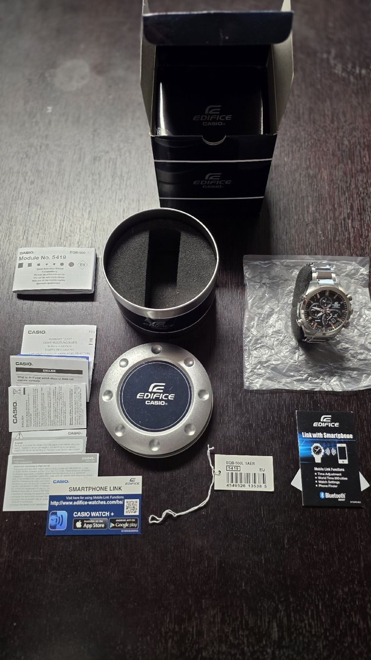 Casio Montres: Casio Edifice Tough Solar Bluetooth Chronograph mit OVP – Neuf (Voir description) à Grosshöchstetten par preisvoyeur