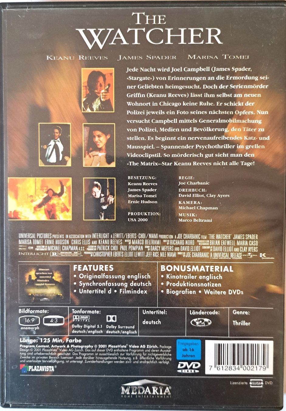 Tutti i DVDs: The Watcher – Usato da Tenniken venduto da mik_6mxg 5