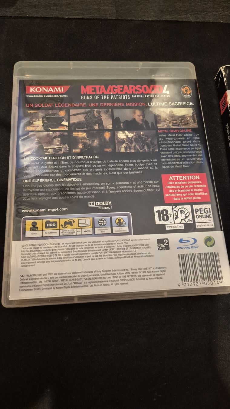 Sony Giochi: Metal Gear Solid 4 - PS3 – Usato da Locarno venduto da Johnnys_Retro_Shop 4