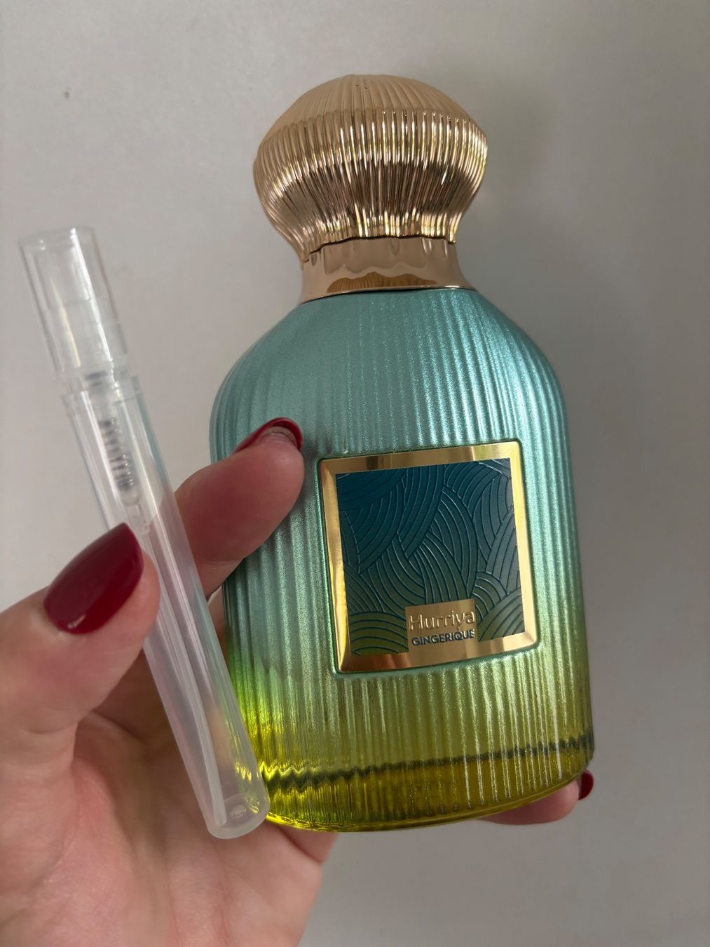 Parfum & Eau de Toilette: Paris Corner Hurriya Gingerique EDP5ml.(Ingenious Ginger GB – Gebraucht aus Zürich von deruja