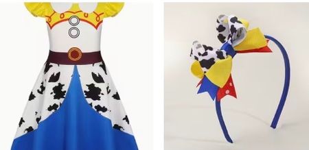 Toy Story Jessie Kleid mit Stirnband, Grösse 6-7 jährige