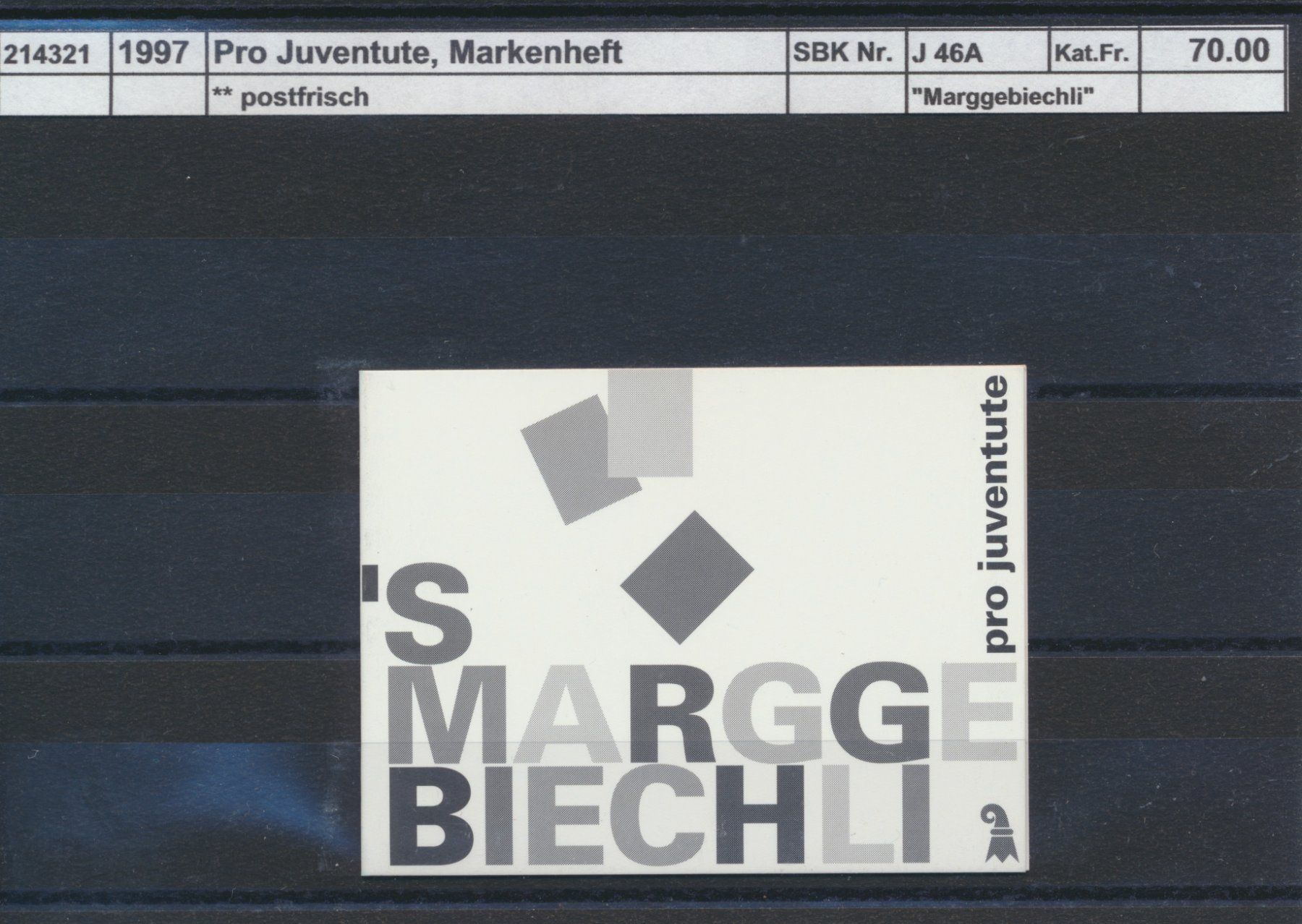 Tous les timbres: 1997 Pro Juventute, "Marggebiechli", ** postfrisch – Neuf (Voir description) à Winterthur par Zupogeru