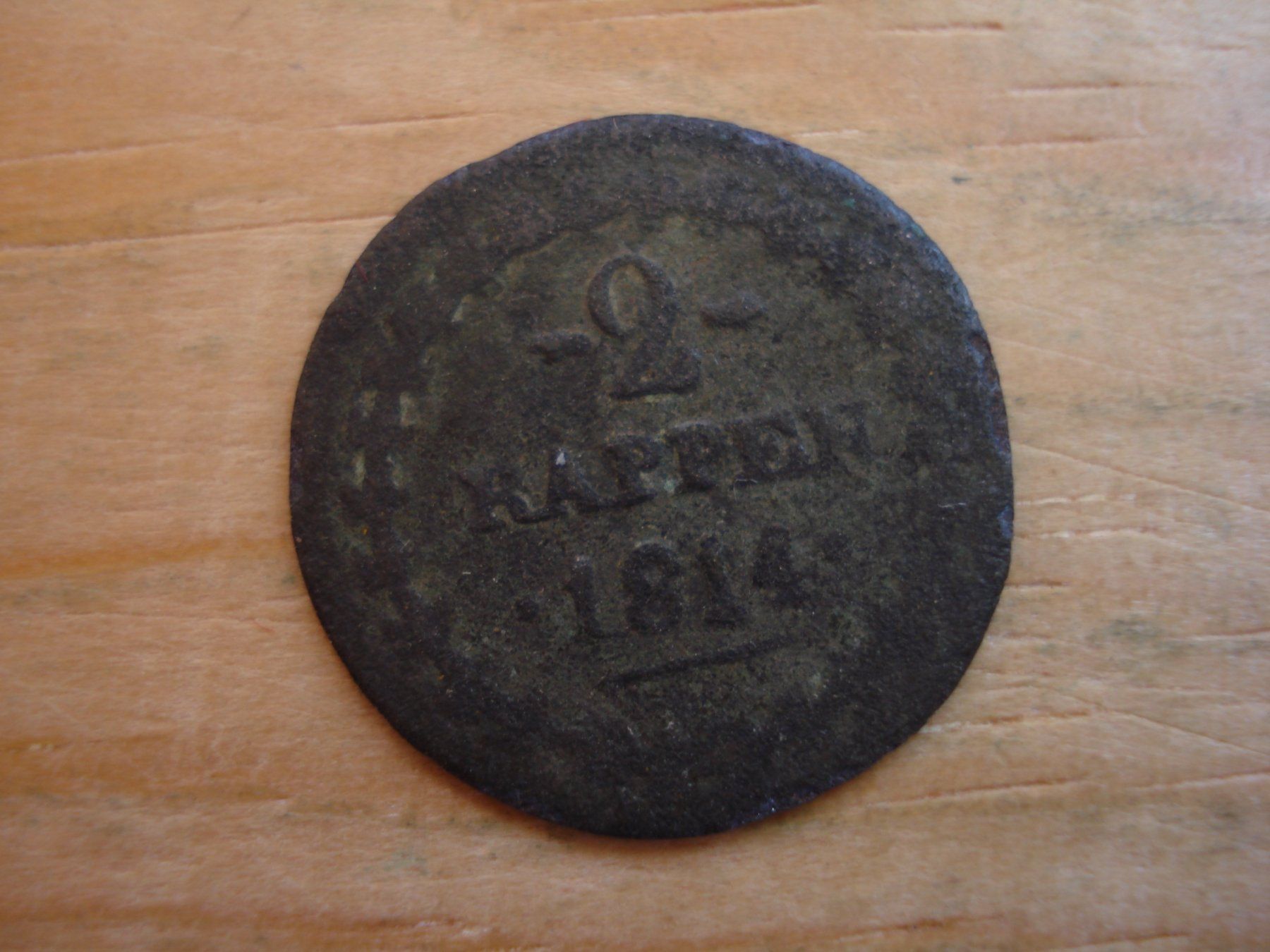 Alle Münzen: (H6) Aargau 2 Rappen 1814 – Gebraucht aus Erlach von Net-Coins 1