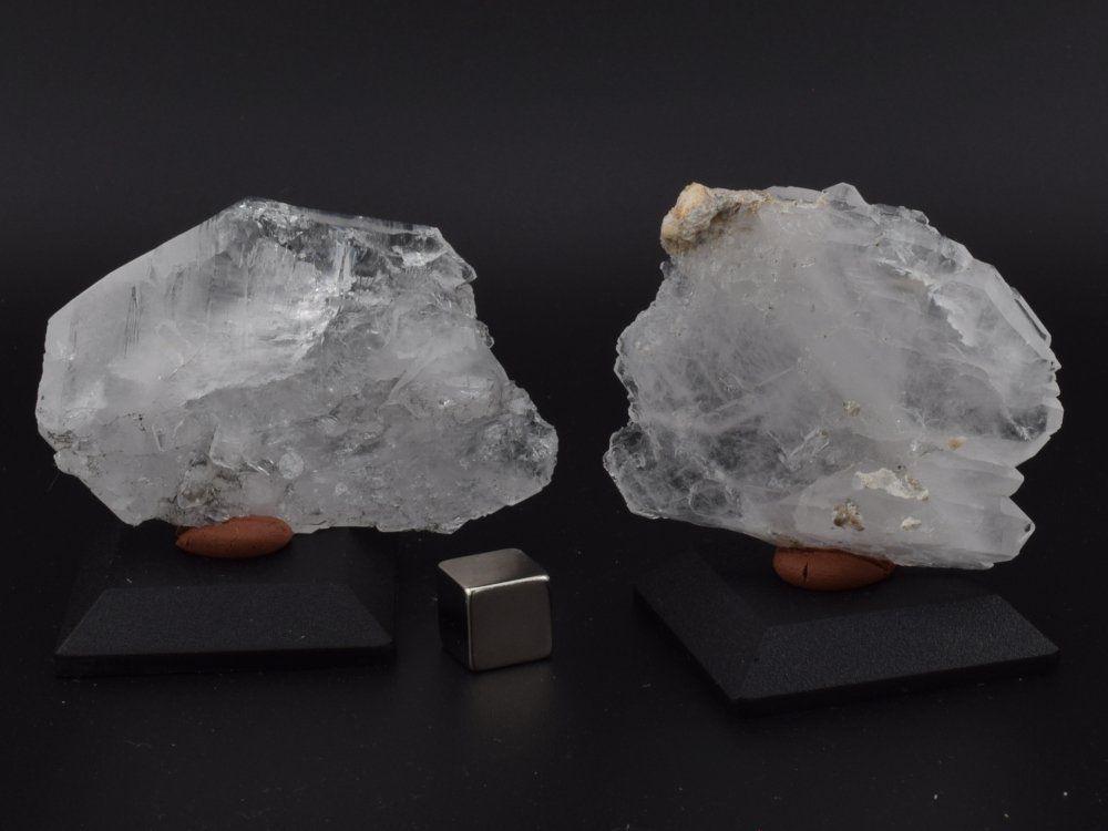 Minerali & Pietre curative: Zwei Flachquarze, Piz Beverin – Nuovo (secondo la descrizione) da Jona venduto da Moldavitsammler 3