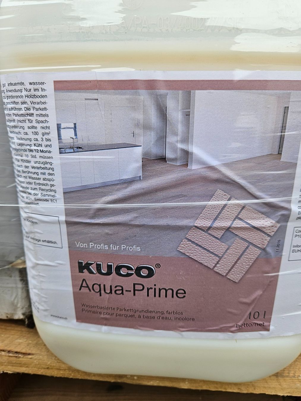Neuer KUCO Aqua-Prime, farblose Parkettgrundierung 10L (Neu und ...