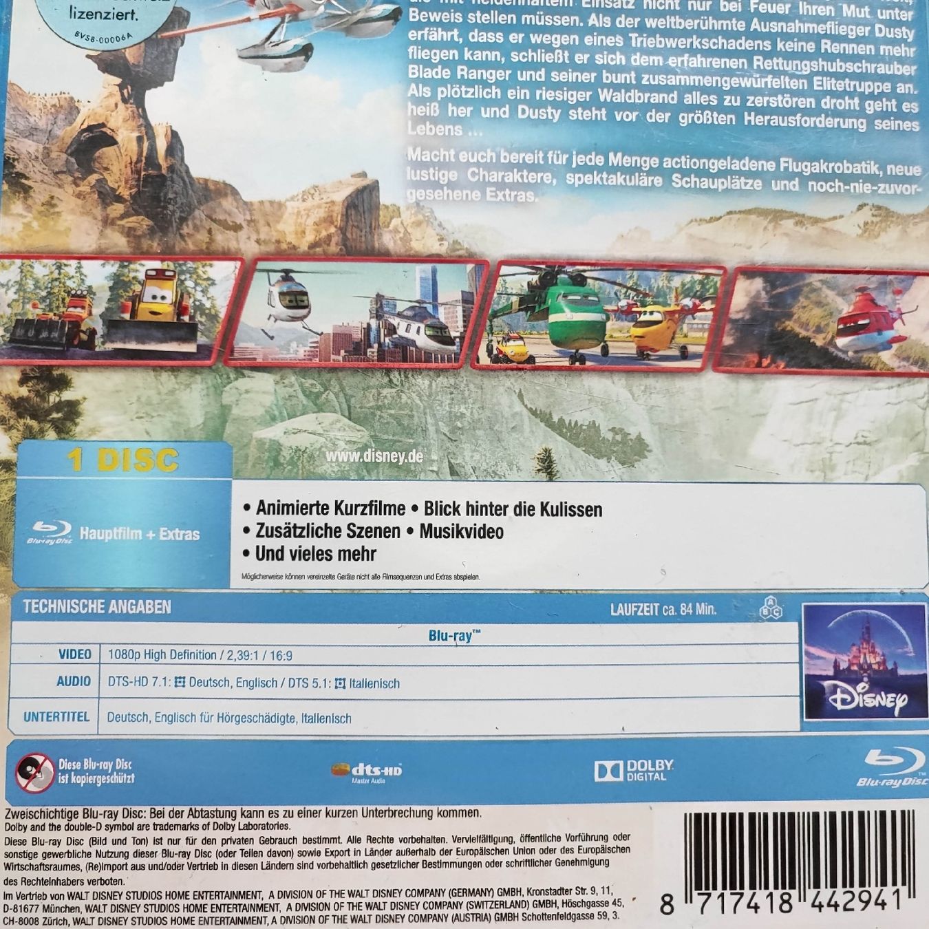 Tutti i DVDs: Planes 2 - Immer im Einsatz (Blu-ray) – Usato da Dübendorf venduto da kb86_MOVIE 2