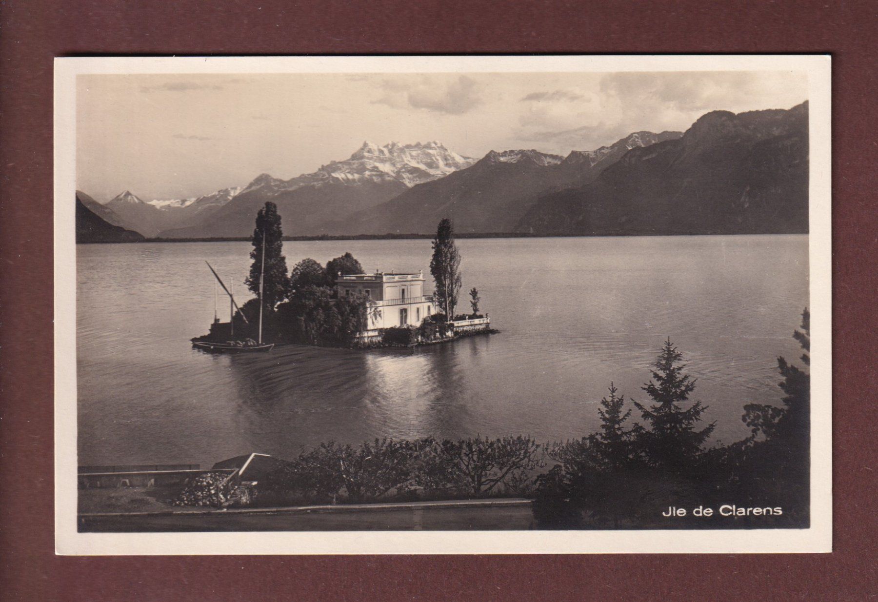 Cartoline postali: CLARENS - Île Salagnon – Usato da Pully venduto da nicecards-shop