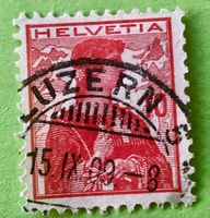  Nr.120 Brustbild der Helvetia mit Schwert GESTEMPELT    
