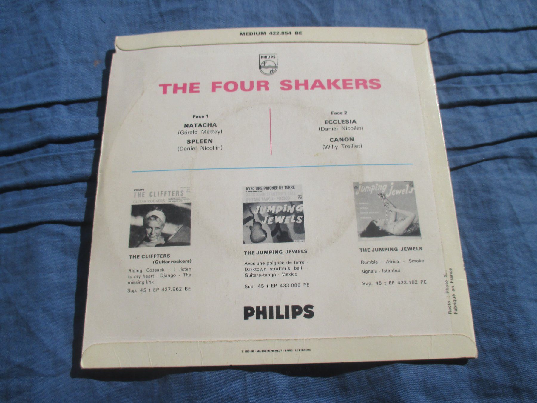 Dischi in vinile: The Four Shakers EP Natacha – Usato da Colombier NE venduto da Nevenma 1
